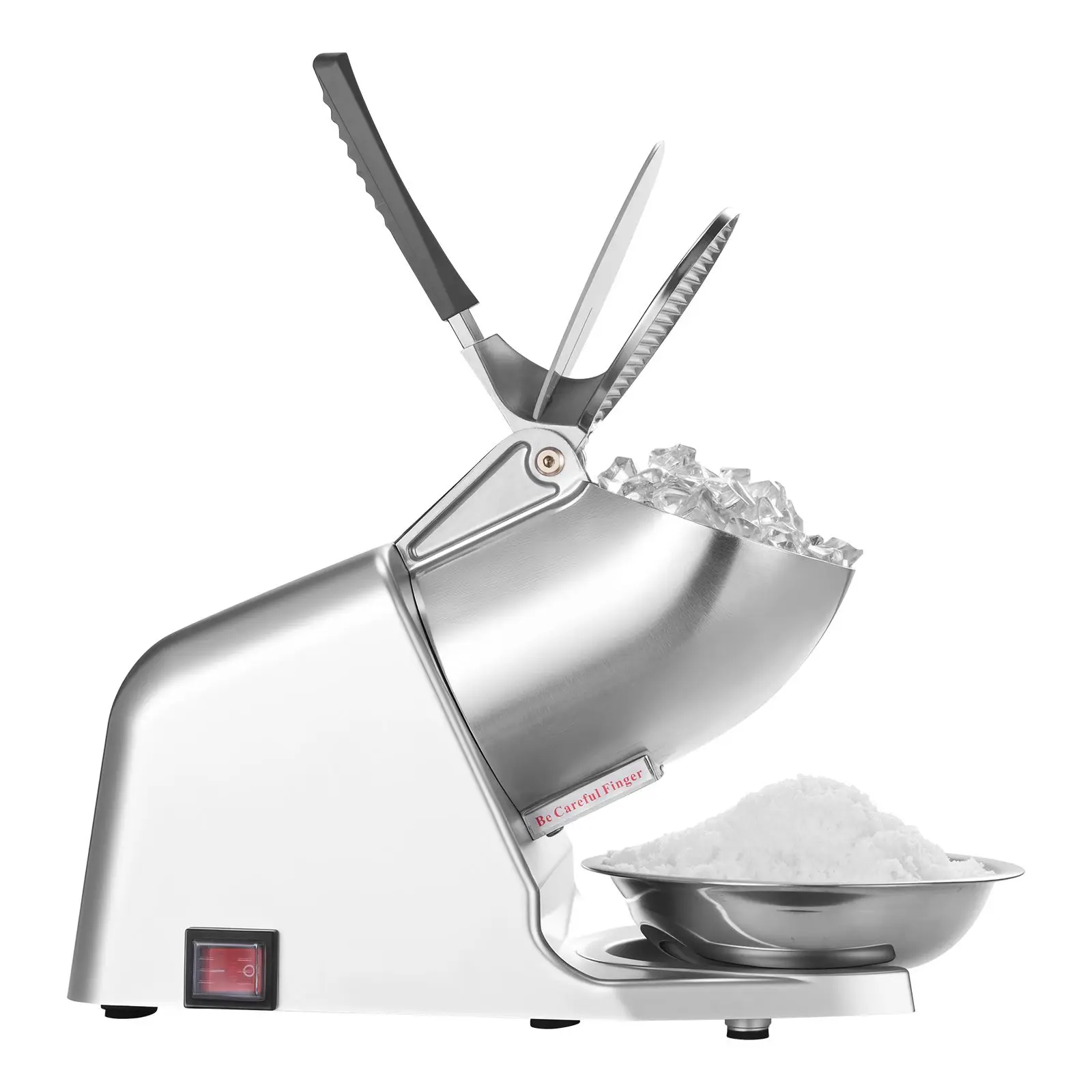 Ice Crusher Machine, 286lbs Per Hour Electric 4 Blades Snow Cone Maker, Stainless Steel Shaved Ice Machine with Bowl and Cover, 300W 2000RPM Ice-Shaver for Home and Commercial Use, Silver
Ice Crusher Machine, 286lbs Per Hour Electric 4 Blades Snow Cone Maker, Stainless Steel Shaved Ice Machine with Bowl and Cover, 300W 2000RPM Ice-Shaver for Home and Commercial Use, Silver
