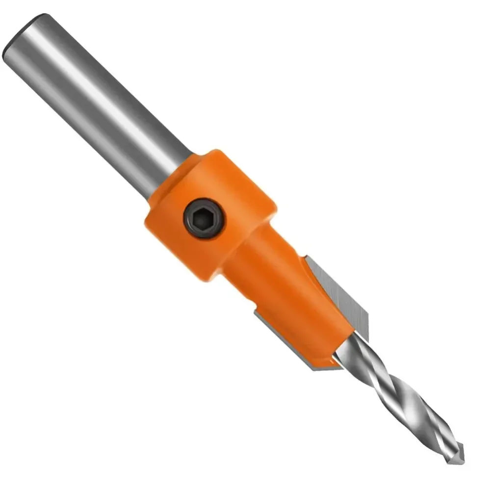 CNC Carbide Countersink Drill Bit For Woodworking, Threaded Shank Milling Cutter With Accessories
CNC Carbide Countersink Drill Bit For Woodworking, Threaded Shank Milling Cutter With Accessories