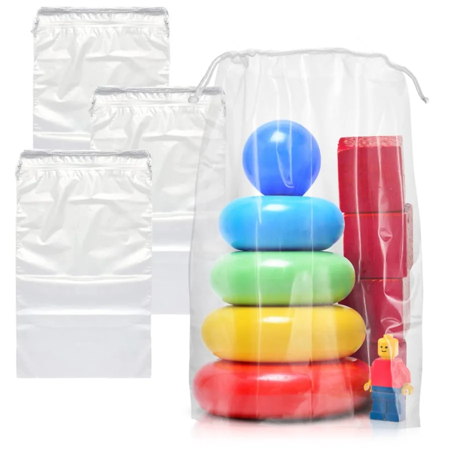 Clear Drawstring Bag 5 x 8 Inches. Pack of 100 Clear Plastic Drawstring Bags. 2 Mil Drawstring Clear Plastic Bags. Waterproof C
Clear Drawstring Bag 5 x 8 Inches. Pack of 100 Clear Plastic Drawstring Bags. 2 Mil Drawstring Clear Plastic Bags. Waterproof C