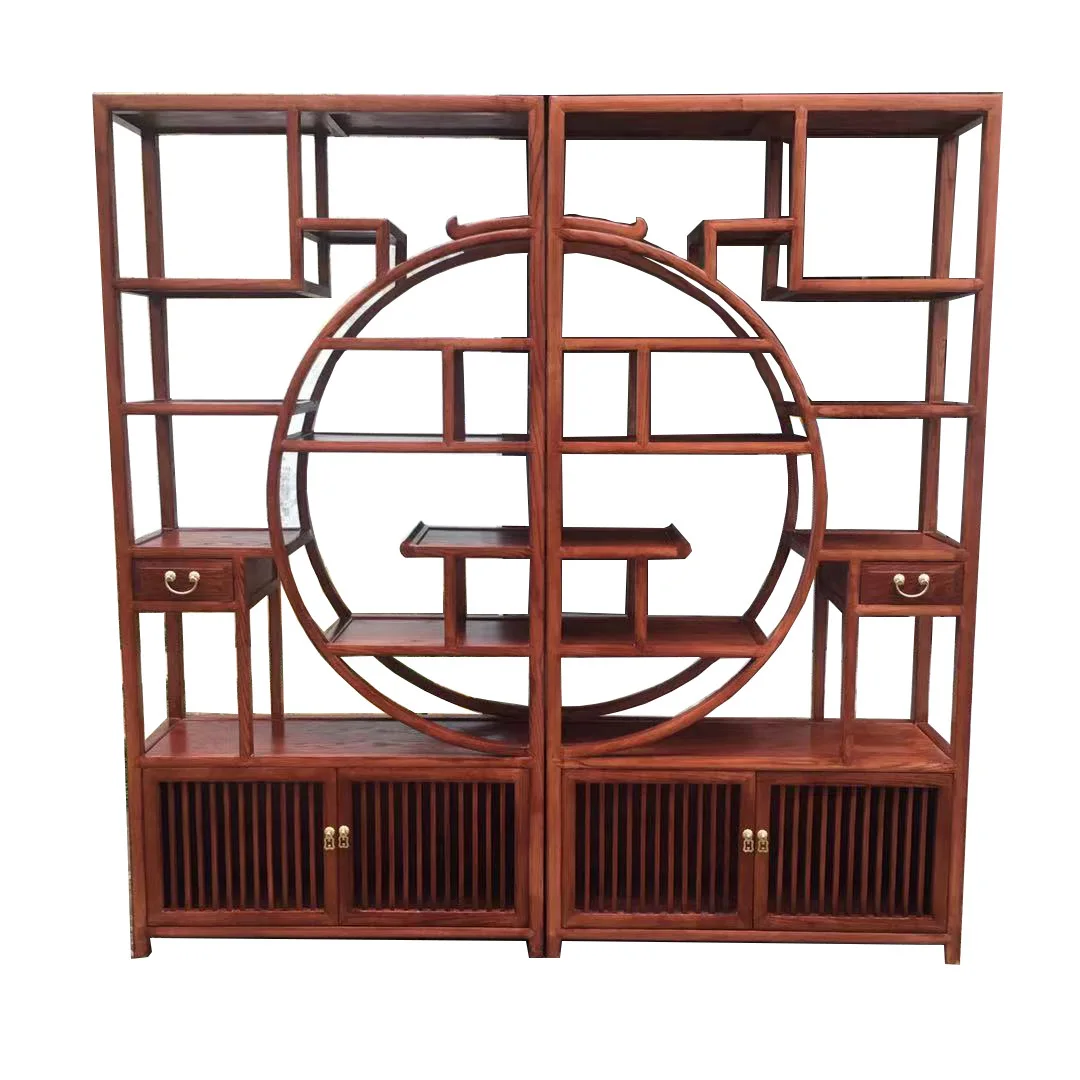 Solid wood reunion Bogu frame, new Chinese ash furniture, living room partition 
Solid wood reunion Bogu frame, new Chinese ash furniture, living room partition