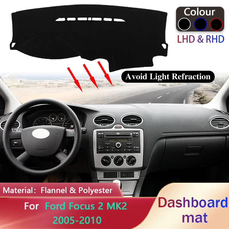 Автомобильный коврик на приборную панель для Ford Focus 2 2.5 MK2 MK2.5 2005 2006 2007 2008 2009 2010 Солнцезащитный коврик Dashmat Коврик для автомобиля Аксессуары 
Автомобильный коврик на приборную панель для Ford Focus 2 2.5 MK2 MK2.5 2005 2006 2007 2008 2009 2010 Солнцезащитный коврик Dashmat Коврик для автомобиля Аксессуары