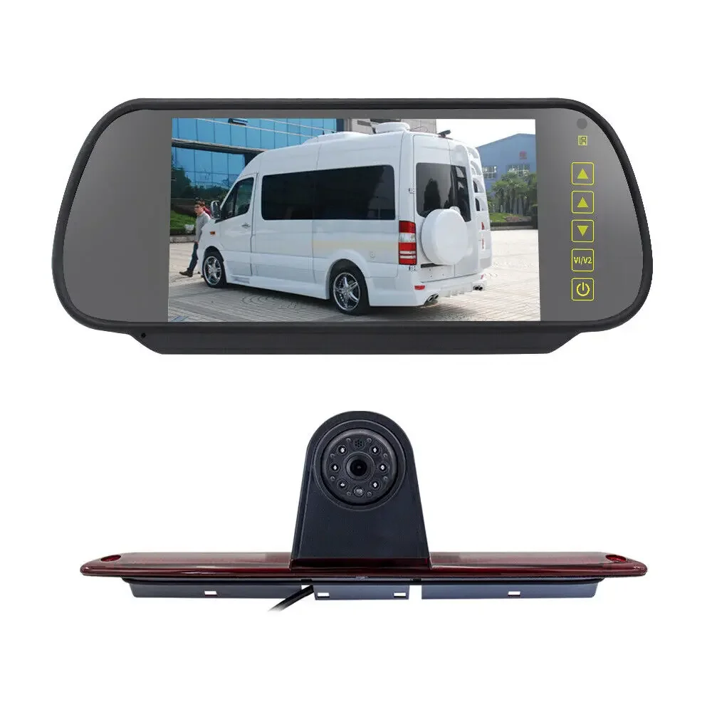 7" Touch Screen Rear View Mirror Monitor + IR Backup Camera 12V/24V HD Night Vision Waterproof for Benz Sprinter/Crafter Car/Tru
7" Touch Screen Rear View Mirror Monitor + IR Backup Camera 12V/24V HD Night Vision Waterproof for Benz Sprinter/Crafter Car/Tru