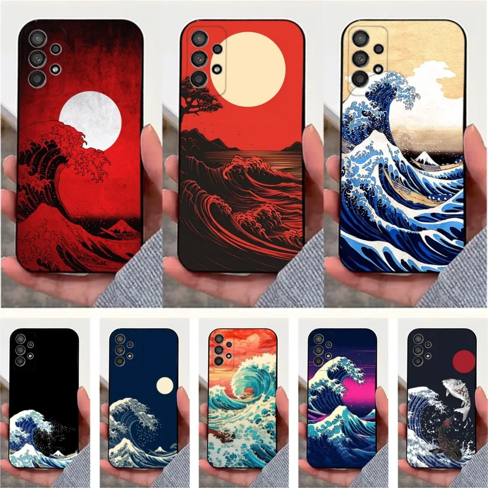 Japanese Style Wave Phone Case For Samsung S25,S24,S23,S22,S20,S21,S10,Ultra,Plus,Lite,FE,Soft Silicone Black Cover
Japanese Style Wave Phone Case For Samsung S25,S24,S23,S22,S20,S21,S10,Ultra,Plus,Lite,FE,Soft Silicone Black Cover