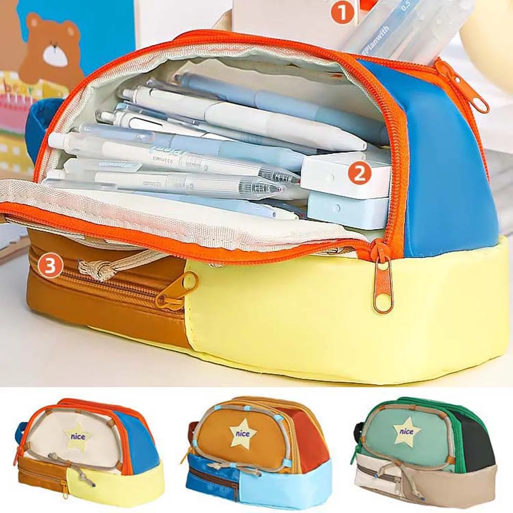 Star Pencil Pouch Multilayer Stationery Bag Stationery Organizer 3 Layer Large Pen Bag Pencil Box Large Capacity Cosmetic Bag
Star Pencil Pouch Multilayer Stationery Bag Stationery Organizer 3 Layer Large Pen Bag Pencil Box Large Capacity Cosmetic Bag