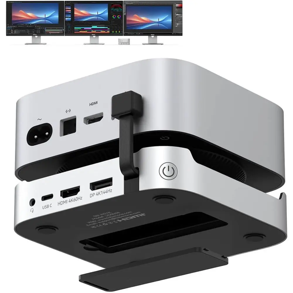 All-in-One Mini Dock with 8TB SSD, 4K Display Support, 5 USB Ports, Card Readers, Audio Jack, Power Button
All-in-One Mini Dock with 8TB SSD, 4K Display Support, 5 USB Ports, Card Readers, Audio Jack, Power Button