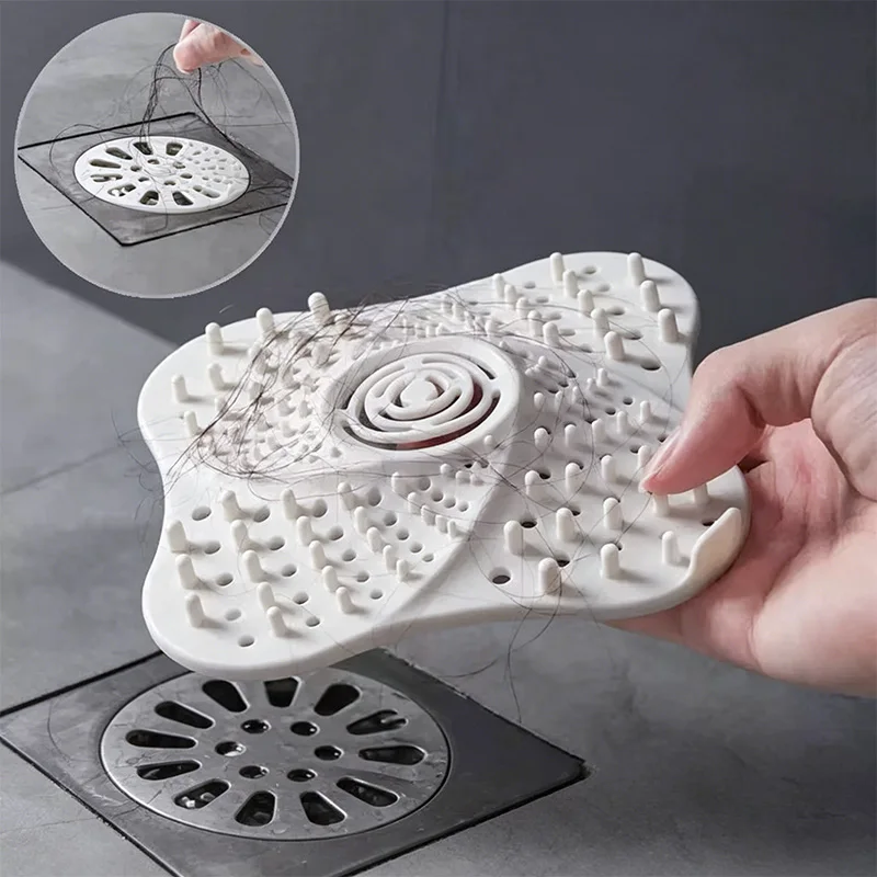 Bathroom Shower Hair Filter Household Sewer Drain Mat Anti-blocking Hair Catcher Sink Filter Bathroom Kitchen Accessories
Bathroom Shower Hair Filter Household Sewer Drain Mat Anti-blocking Hair Catcher Sink Filter Bathroom Kitchen Accessories