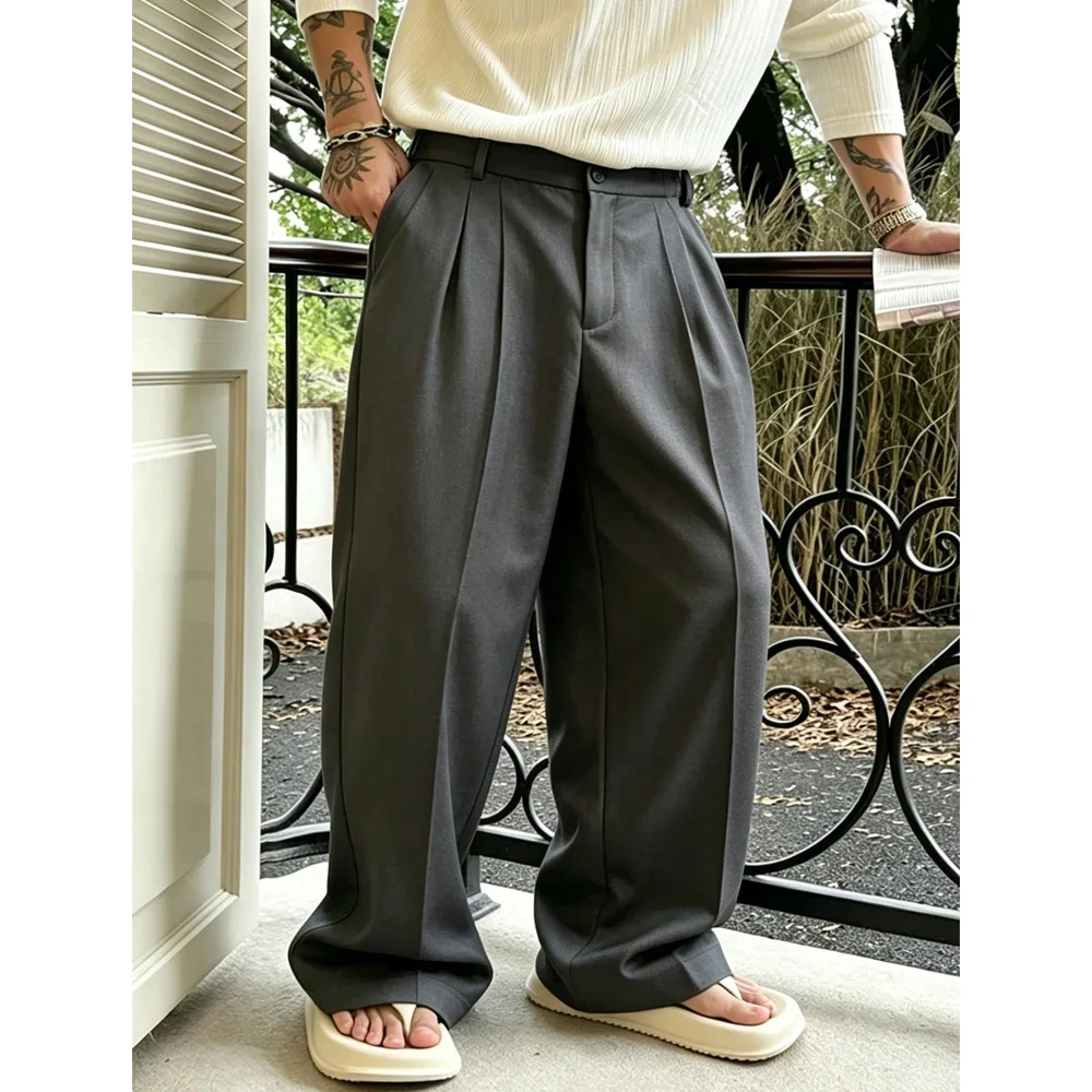 Trouser for Man Trousers Solid Color Casual Straight Pants Men's Business Polyester Straight-Leg Work Tailoring Classic Clothing
Trouser for Man Trousers Solid Color Casual Straight Pants Men's Business Polyester Straight-Leg Work Tailoring Classic Clothing