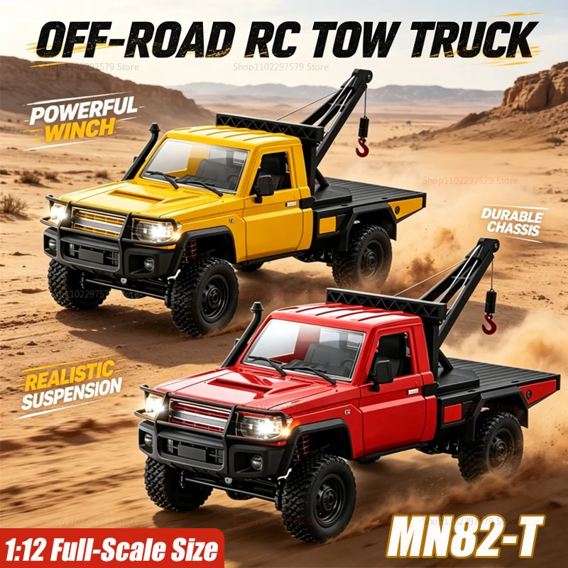 New MN82T 1:12 Scale 2.4G RC Crawler Truck 4WD Off-Road Pickup Car Remote Control Climbing Vehicle Toy for Kids and Adults Gifts
New MN82T 1:12 Scale 2.4G RC Crawler Truck 4WD Off-Road Pickup Car Remote Control Climbing Vehicle Toy for Kids and Adults Gifts