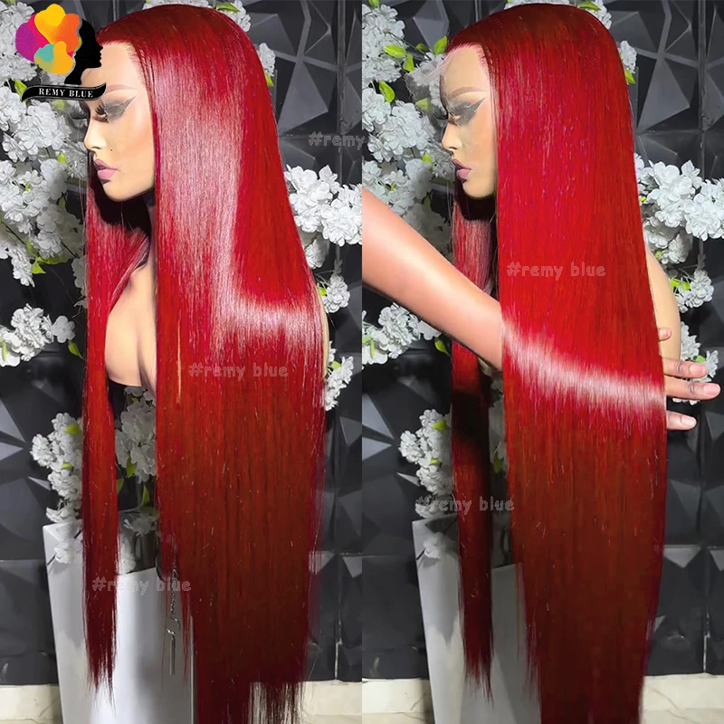 Colored Red Straight Lace Front Human Hair Wig 13x4 13x6 Transparent Lace Frontal Wigs Burgundy Human Hair Wigs for Black Women
Colored Red Straight Lace Front Human Hair Wig 13x4 13x6 Transparent Lace Frontal Wigs Burgundy Human Hair Wigs for Black Women