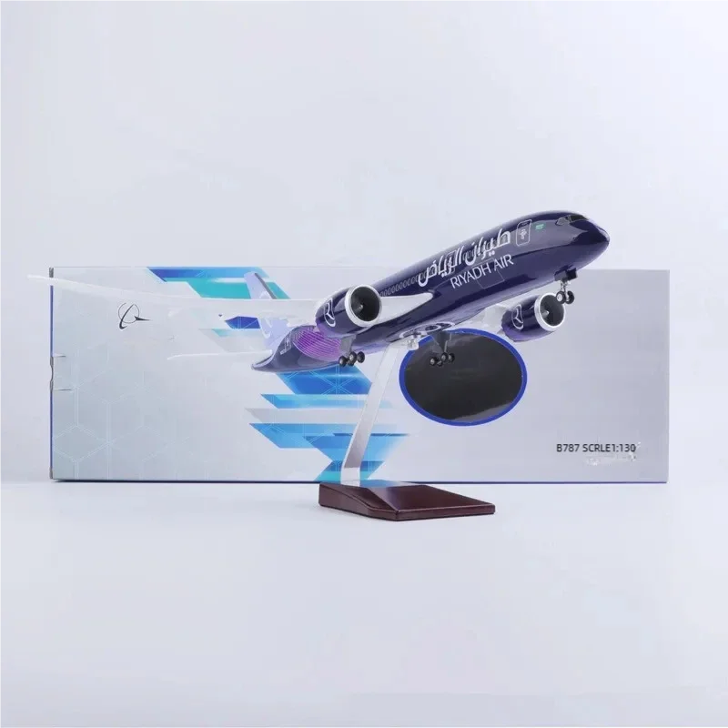 B787 Riyadh Airways Plane Model 1/130 Scale Aircraft 47cm Diecast Resin Model With LED Light For Boys Toys Airplane Decor Gifts
B787 Riyadh Airways Plane Model 1/130 Scale Aircraft 47cm Diecast Resin Model With LED Light For Boys Toys Airplane Decor Gifts
