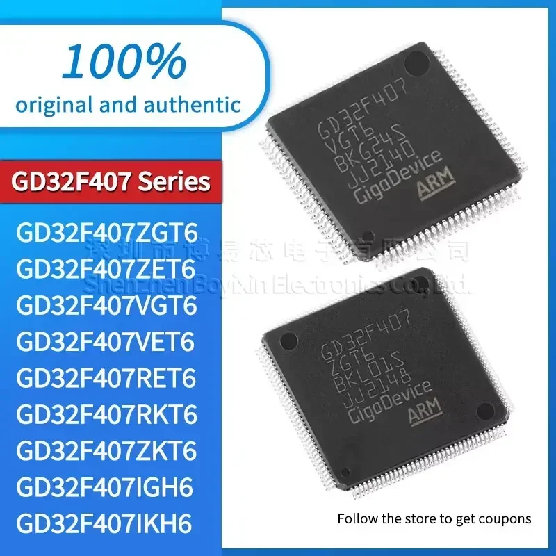 GD32F407IGH6 GD32F407RKT6 GD32F407RET6 GD32F407VET6 GD32F407VGT6 GD32F407ZET6 GD32F407ZGT6 IKH6 Black plastic shell GD32F407ZKT6
GD32F407IGH6 GD32F407RKT6 GD32F407RET6 GD32F407VET6 GD32F407VGT6 GD32F407ZET6 GD32F407ZGT6 IKH6 Black plastic shell GD32F407ZKT6