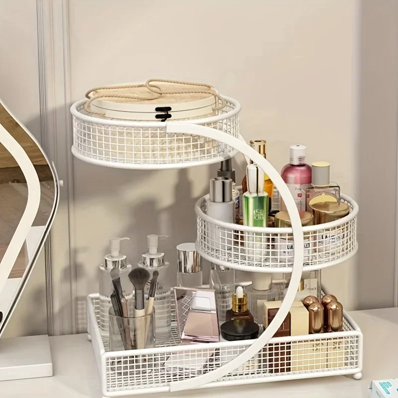 Lightweight Varnished Metal Makeup Storage Rack No Installation Ideal Vanity Top Lipstick Skincare Organizer Space Saving Durabl
Lightweight Varnished Metal Makeup Storage Rack No Installation Ideal Vanity Top Lipstick Skincare Organizer Space Saving Durabl