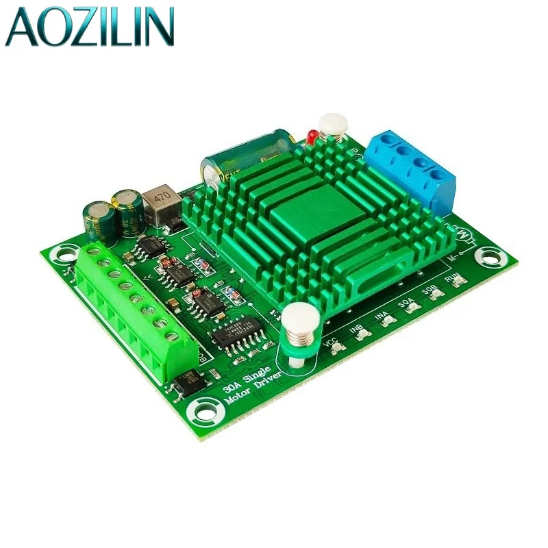 AOZILIN 12V 24V 36V 30A DC Motor Driver Board High Power H-Bridge Forward Reverse Full PWM Speed Control Module
AOZILIN 12V 24V 36V 30A DC Motor Driver Board High Power H-Bridge Forward Reverse Full PWM Speed Control Module