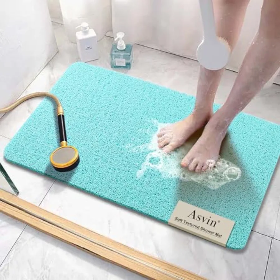Soft Textured Bath, Shower, Tub Mat, 24x16 Inch, Phthalate Free, Non Slip Comfort Bathtub Mats with Drain, PVC Loofah Bathroom
Soft Textured Bath, Shower, Tub Mat, 24x16 Inch, Phthalate Free, Non Slip Comfort Bathtub Mats with Drain, PVC Loofah Bathroom