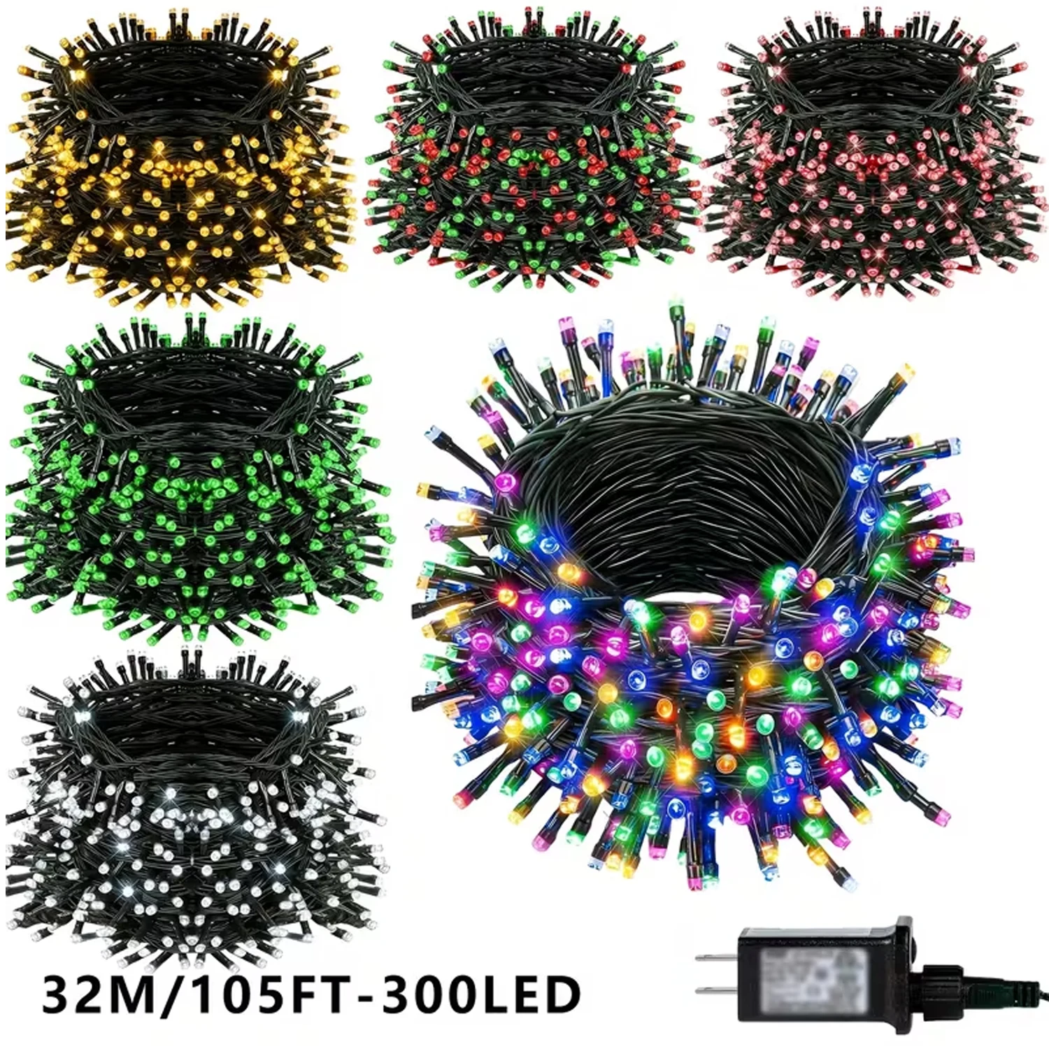 1 упаковка 300 светодиодных рождественских наружных водонепроницаемых цветных фонарей | Подходит для спален, прозрачный провод, 8 режимов, подключаемые мигающие гирлянды Fairy, подходят для внутренних и наружных домашних вечеринок и украшений сада, защита
1 упаковка 300 светодиодных рождественских наружных водонепроницаемых цветных фонарей | Подходит для спален, прозрачный провод, 8 режимов, подключаемые мигающие гирлянды Fairy, подходят для внутренних и наружных домашних вечеринок и украшений сада, защита