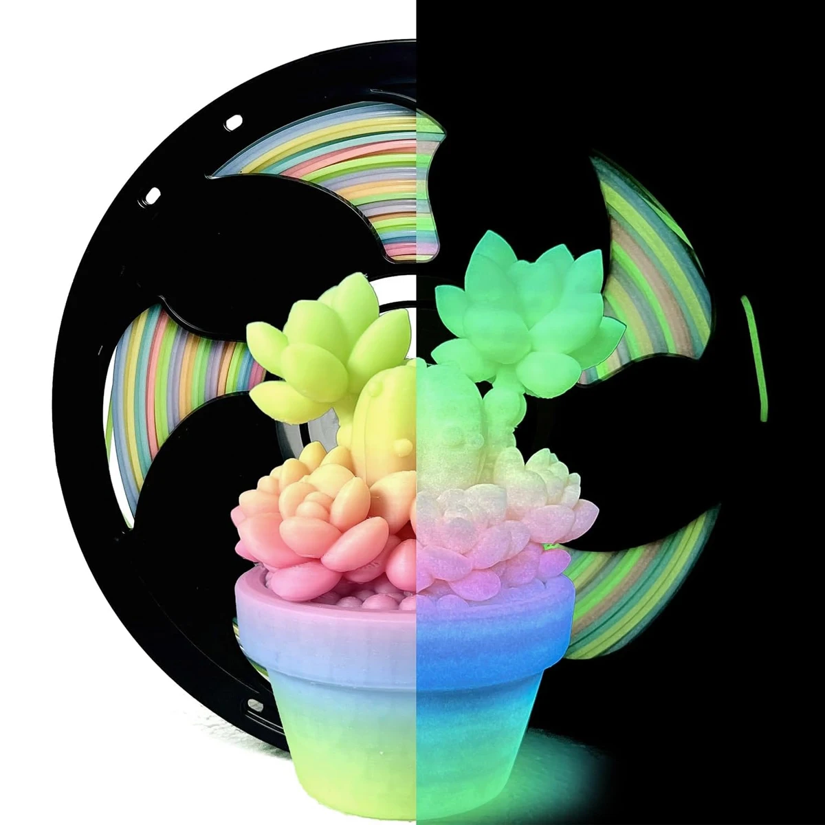 Филамент для 3D-принтера PLA 1,75 мм, радужный, светящийся в темноте, для 3D-печати, вакуумная упаковка, 250 г, 500 г, 1 кг
Филамент для 3D-принтера PLA 1,75 мм, радужный, светящийся в темноте, для 3D-печати, вакуумная упаковка, 250 г, 500 г, 1 кг