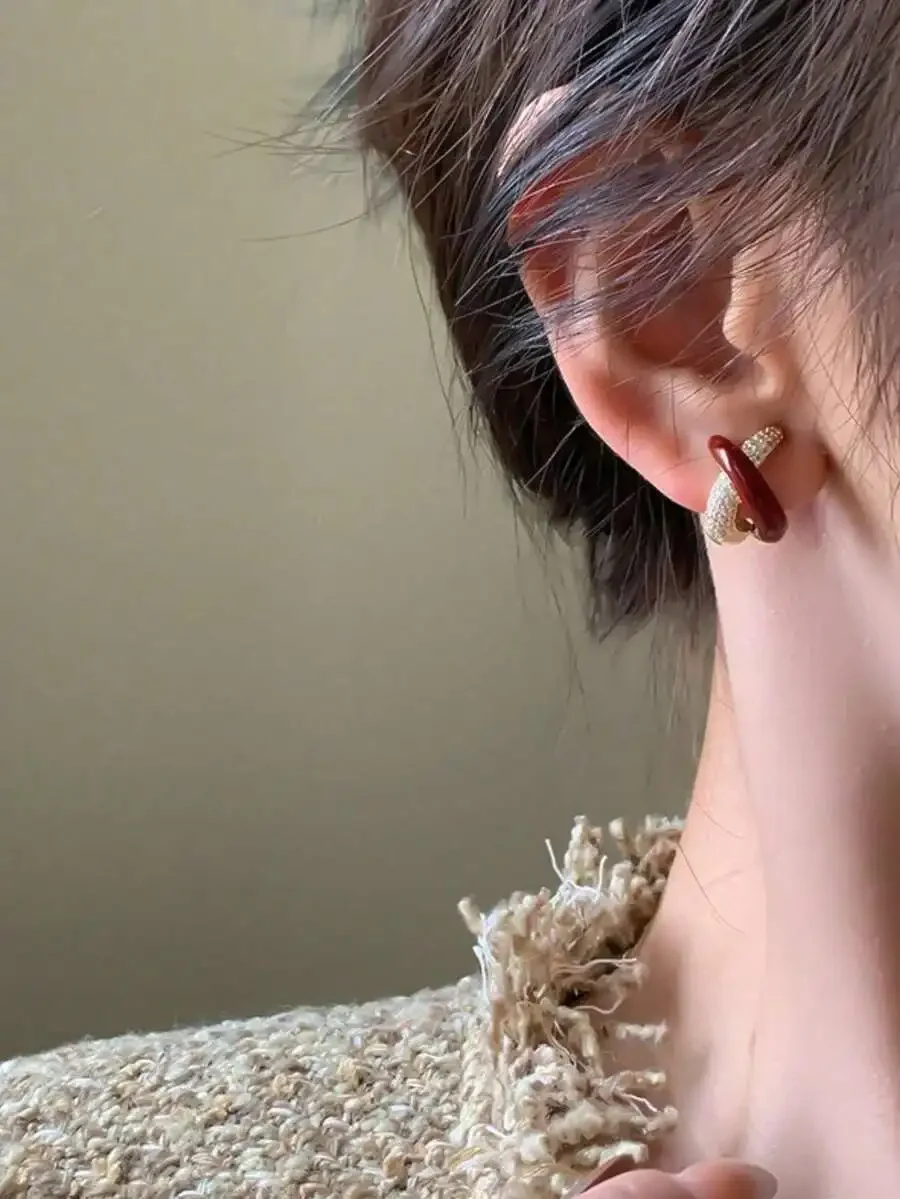 Red Cross Design Stud Earrings With Crystal Accents For Women Trendy Fashion Jewelry
Red Cross Design Stud Earrings With Crystal Accents For Women Trendy Fashion Jewelry