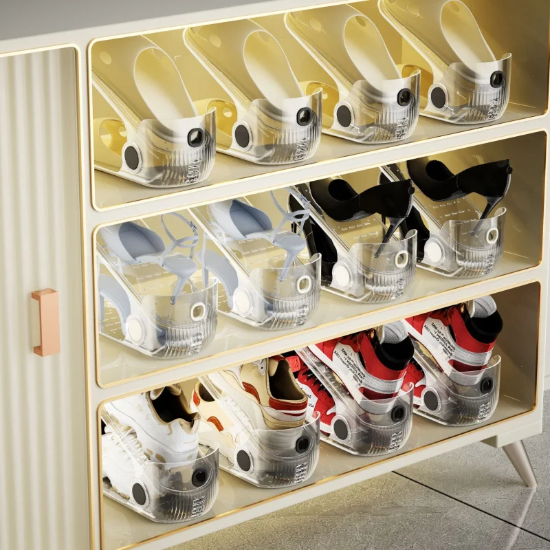 Shoe Slots Organizer Adjustable Pack Shoe Stacker for Closet Storage Double Layer Space Saver Durable and Stackable Shoe Holder
Shoe Slots Organizer Adjustable Pack Shoe Stacker for Closet Storage Double Layer Space Saver Durable and Stackable Shoe Holder
