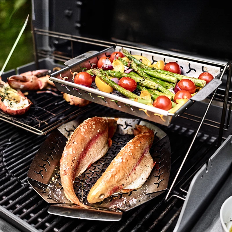 Outdoor Barbecue Grill Vegetable Basket Large Portable Household Stainless Steel Fruit Basket Vegetable Basket
Outdoor Barbecue Grill Vegetable Basket Large Portable Household Stainless Steel Fruit Basket Vegetable Basket