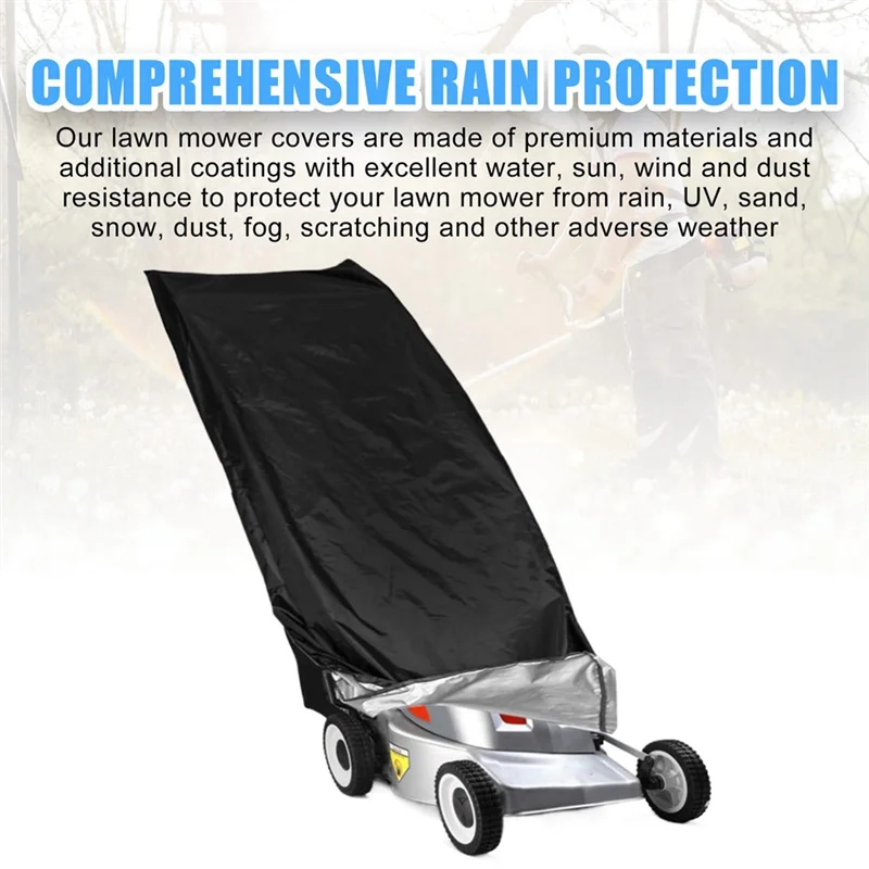 1 Pcs Push Mower Cover Outdoors Heavy Duty Polyester Oxford Waterproof Lawn Mower Cover Black Uv, Dust, Wind Protection
1 Pcs Push Mower Cover Outdoors Heavy Duty Polyester Oxford Waterproof Lawn Mower Cover Black Uv, Dust, Wind Protection