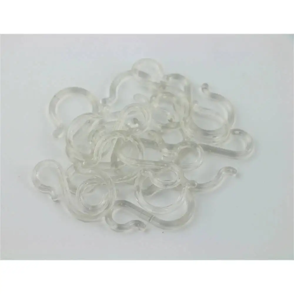100Pcs Acrylic S-Shaped Hooks Multi-Function Clear Display Hangers for Price Tag Holders Baby Headbands Bibs Necklaces & Hats
100Pcs Acrylic S-Shaped Hooks Multi-Function Clear Display Hangers for Price Tag Holders Baby Headbands Bibs Necklaces & Hats