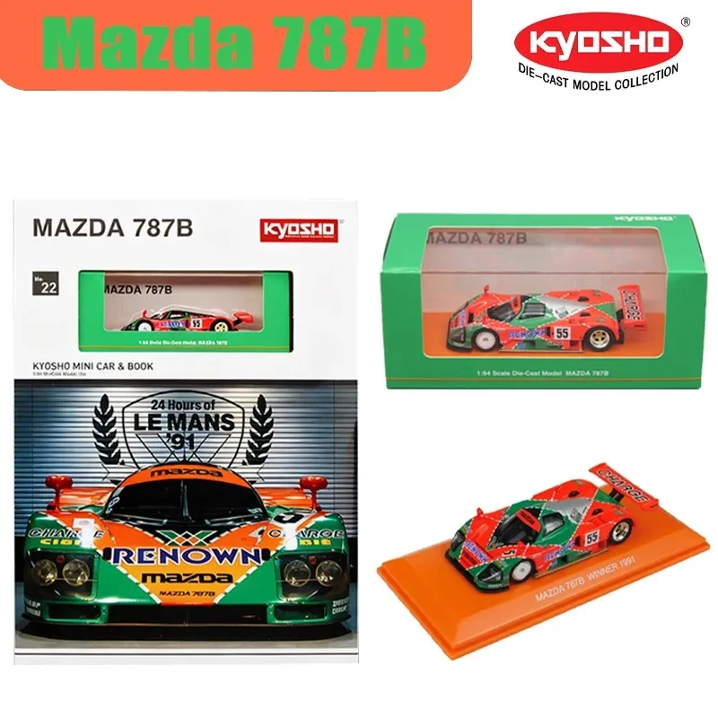 Kyosho 1/64 787B WINNER 1991 #55 Alloy Motor Vehicle Toy Die-casting Metal Model Collection Boy's Christmas Gifts
Kyosho 1/64 787B WINNER 1991 #55 Alloy Motor Vehicle Toy Die-casting Metal Model Collection Boy's Christmas Gifts