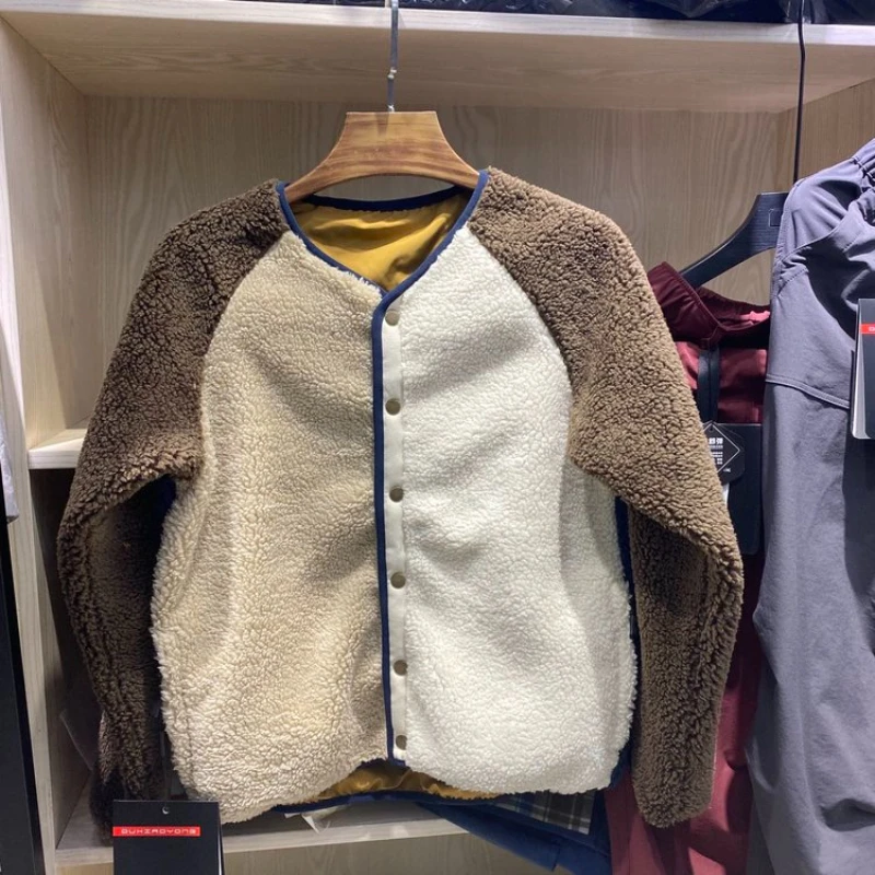 Autumn/Winter Outdoor Reversible Fleece Jacket | Unisex Couple Style Coat Patchwork Color Thickened Warm Jacket
Autumn/Winter Outdoor Reversible Fleece Jacket | Unisex Couple Style Coat Patchwork Color Thickened Warm Jacket