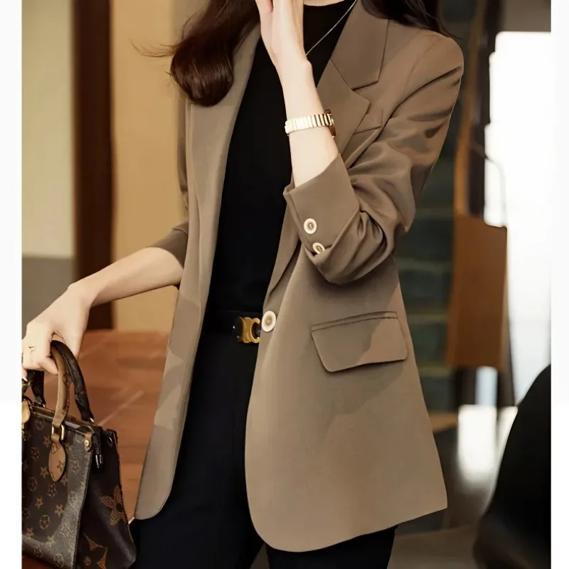 Petite Blazer Spring Autumn New Loose Casual High-End Pure Color Versatile Suit
Petite Blazer Spring Autumn New Loose Casual High-End Pure Color Versatile Suit