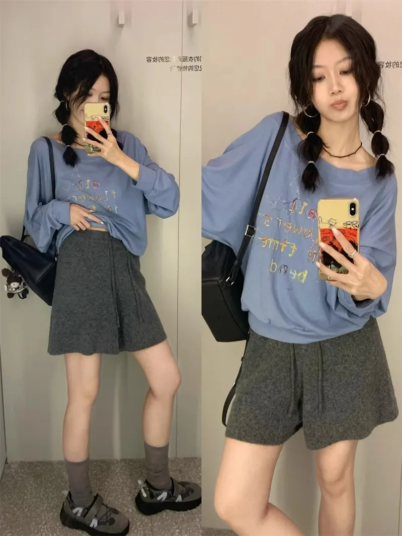 Knitted Woolen ort Pants Elastic Waist Casual Faionable ey Streetwear Cotton l Waist Knitwear Women's Trousers
Knitted Woolen ort Pants Elastic Waist Casual Faionable ey Streetwear Cotton l Waist Knitwear Women's Trousers