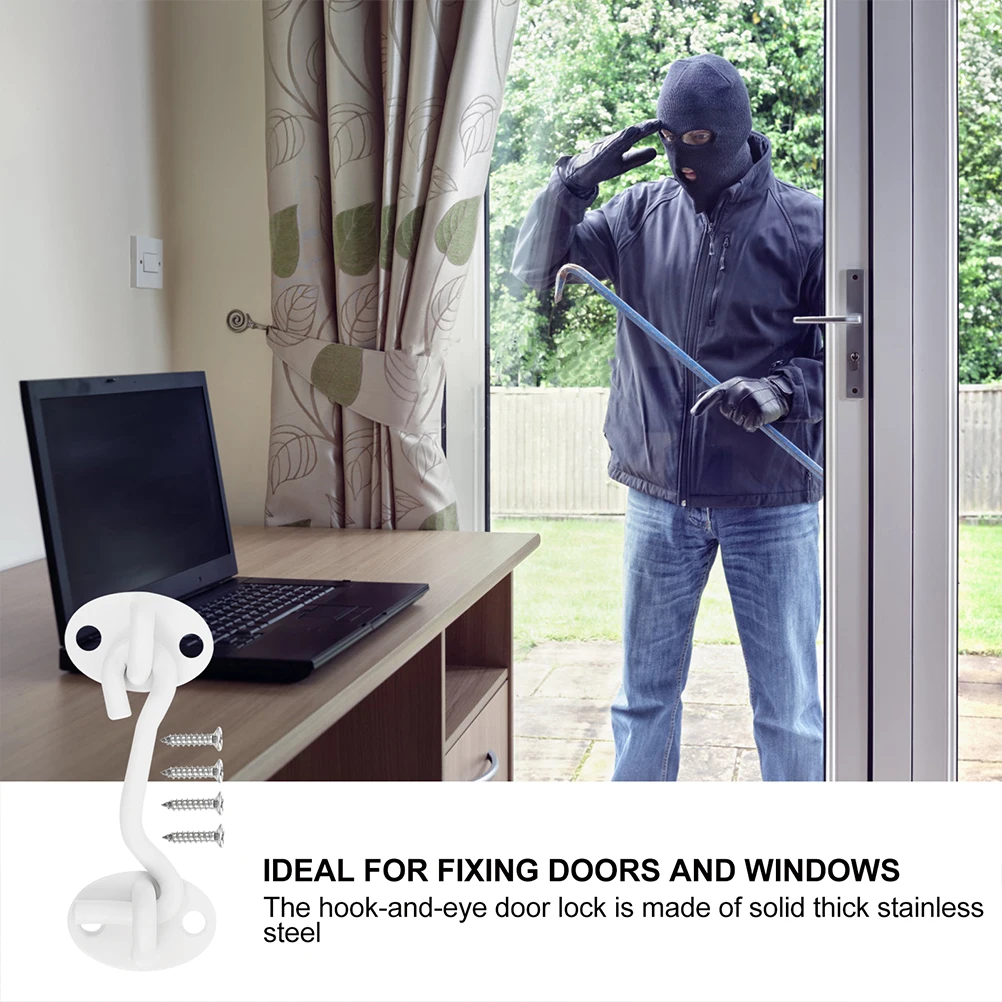 4pcs Swivel Latch Stainless Steel Barn Door Lock Thicken Durable For Cabinet Garage Shed Door Window Hook Gate Cabin
4pcs Swivel Latch Stainless Steel Barn Door Lock Thicken Durable For Cabinet Garage Shed Door Window Hook Gate Cabin