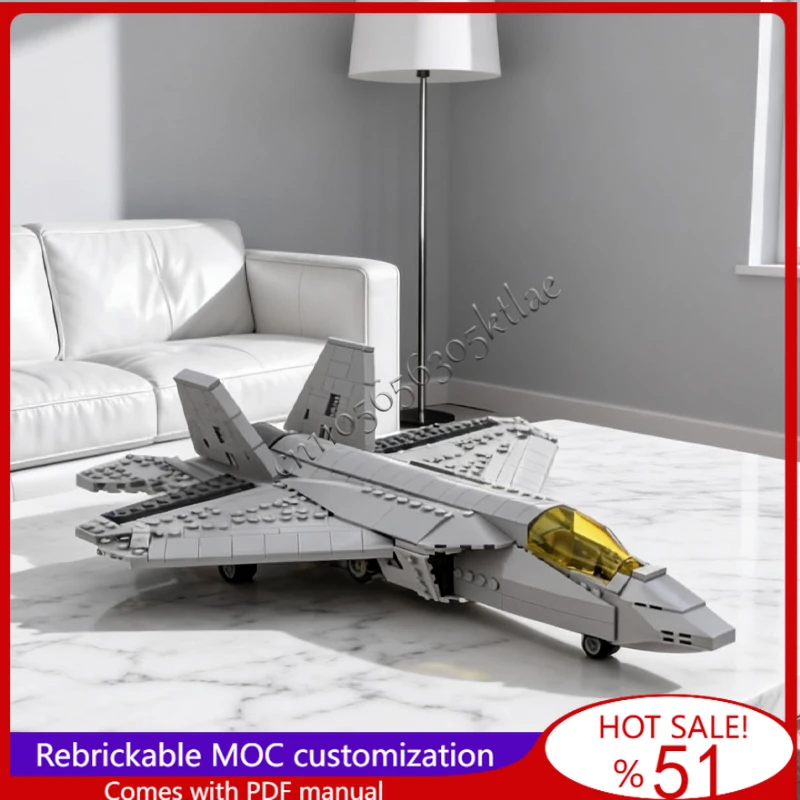 612 PCS MOC Battle Series F-35 Jet Combat Aircraft Building Model Custom Technology Creative Assembly Children Toy Birthday Gift
612 PCS MOC Battle Series F-35 Jet Combat Aircraft Building Model Custom Technology Creative Assembly Children Toy Birthday Gift