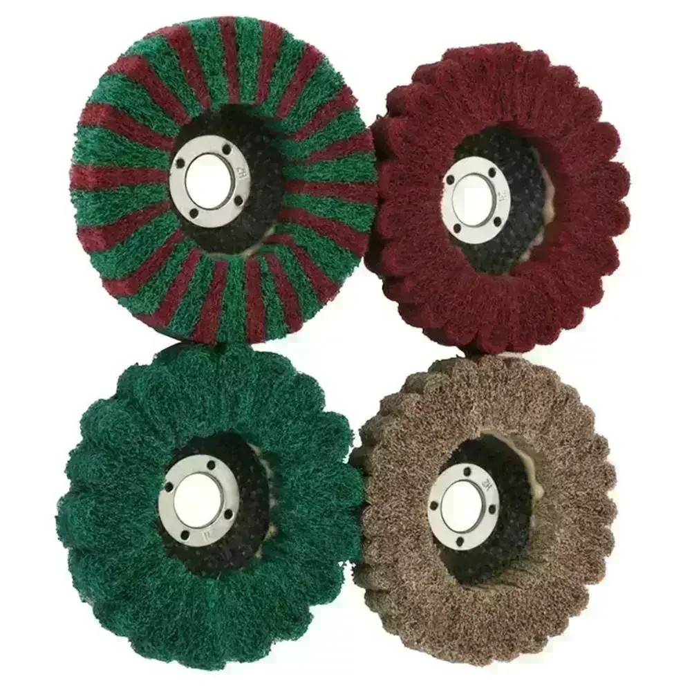 1 Pc 4inch Polishing Pad Scouring Pad Buffing Wheel 100*16mm Nylon Fiber Flap Cleaning Wheel Grinding Disc For Polisher Parts
1 Pc 4inch Polishing Pad Scouring Pad Buffing Wheel 100*16mm Nylon Fiber Flap Cleaning Wheel Grinding Disc For Polisher Parts