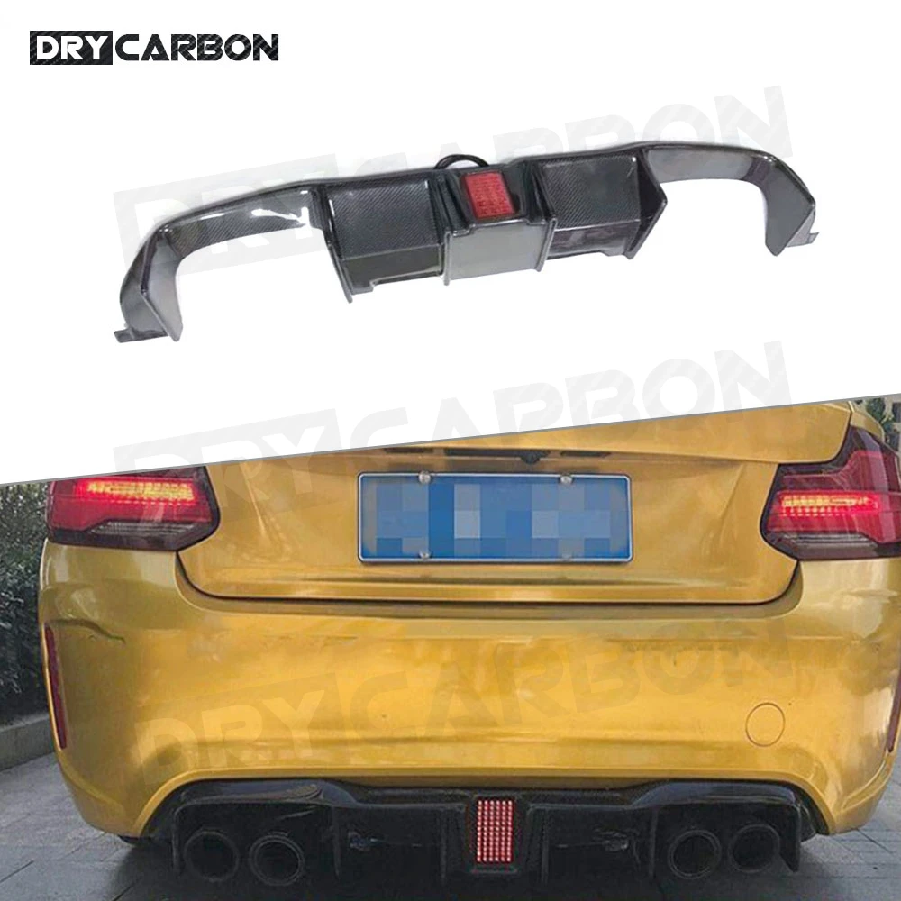 For BMW M2 F87 Coupe 2016 2017 2018 Carbon Fiber Rear Bumper Lip Spoiler Diffuser With LED Light Car Styling FRP Body Kits
For BMW M2 F87 Coupe 2016 2017 2018 Carbon Fiber Rear Bumper Lip Spoiler Diffuser With LED Light Car Styling FRP Body Kits