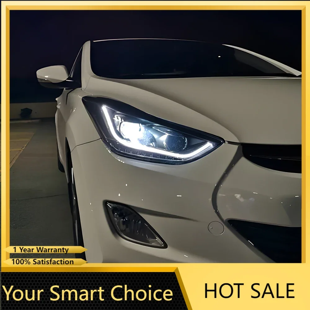 Plug and Play Upgraded Car Headlights for Hyundai Elantra V 2012-2016 Bifocal Lens Design Led Auto Front Lamp Assembly Accessory
Plug and Play Upgraded Car Headlights for Hyundai Elantra V 2012-2016 Bifocal Lens Design Led Auto Front Lamp Assembly Accessory