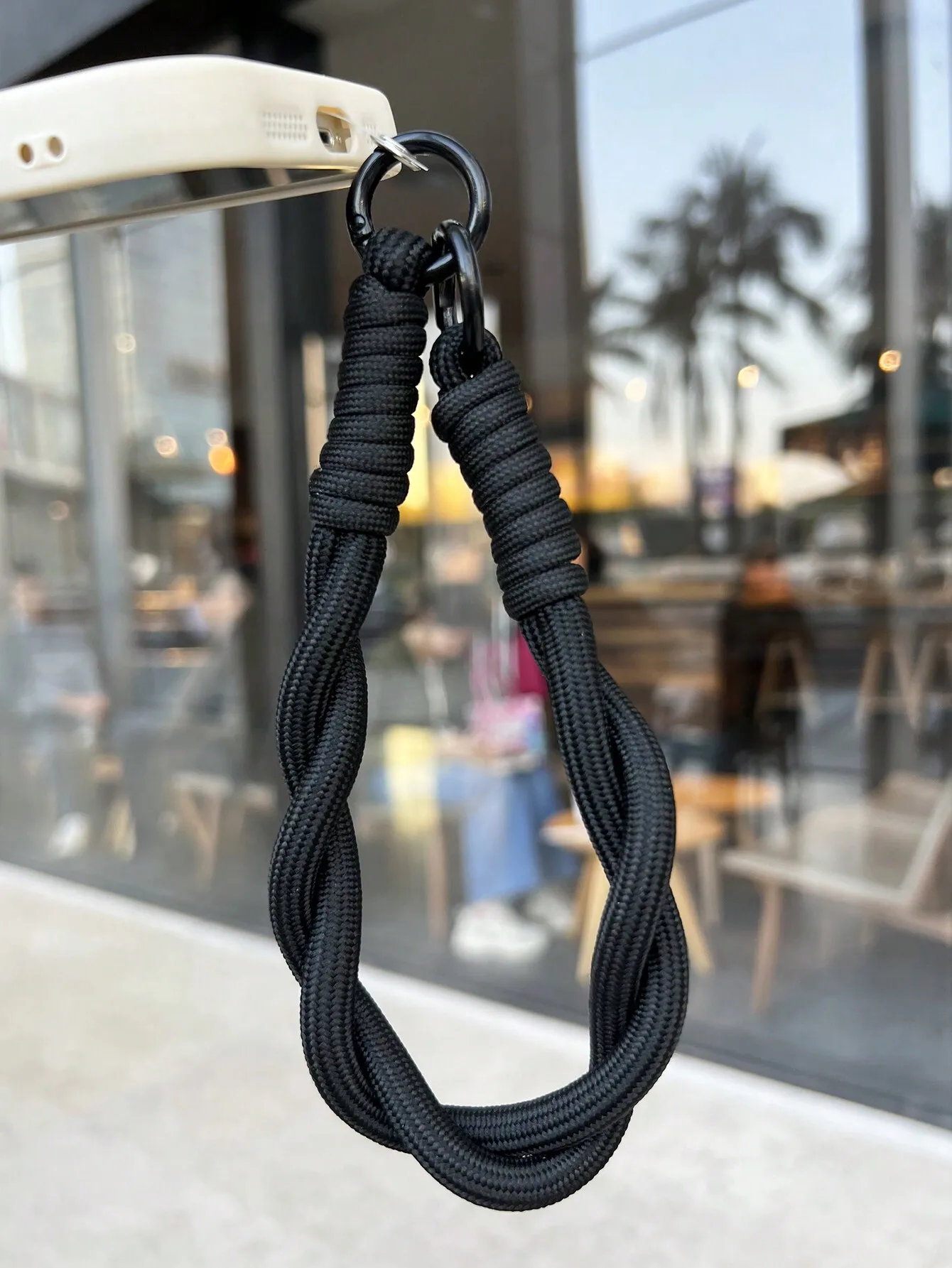 Black Multi-Element 1 Set Solid Color Nylon Braided Phone Case Strap Detachable Wrist Lanyard Adorable Crystal Bear Pendant Charm Sparkling Bag Keychain Accessory With Gasket Birthday Gift
Black Multi-Element 1 Set Solid Color Nylon Braided Phone Case Strap Detachable Wrist Lanyard Adorable Crystal Bear Pendant Charm Sparkling Bag Keychain Accessory With Gasket Birthday Gift