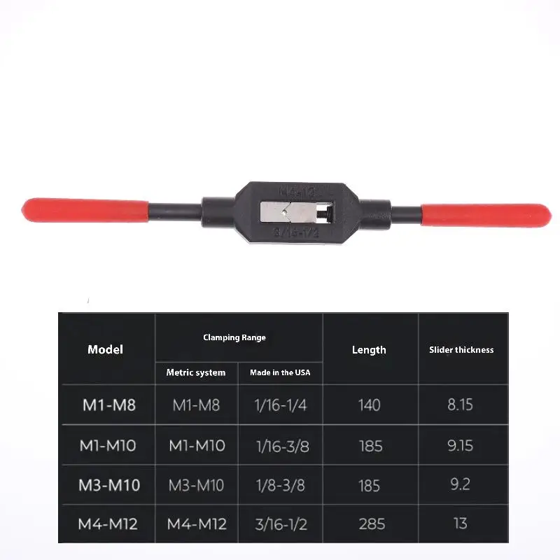 Метрические метчики, сверхтвердый метчик из высокоуглеродистой стали, ручные инструменты, регулируемый ключ, ручка для M1-M8/M1-M10/M3-M10/M4-M12
Метрические метчики, сверхтвердый метчик из высокоуглеродистой стали, ручные инструменты, регулируемый ключ, ручка для M1-M8/M1-M10/M3-M10/M4-M12