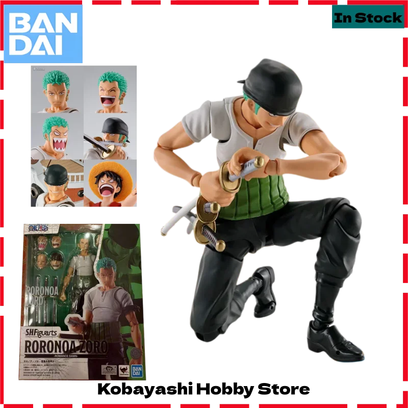 Bandai Genuine SHF One Piece Roronoa Zoro Romance Dawn 15cm Collectible Action Figure Ornaments Gift for Kids
Bandai Genuine SHF One Piece Roronoa Zoro Romance Dawn 15cm Collectible Action Figure Ornaments Gift for Kids
