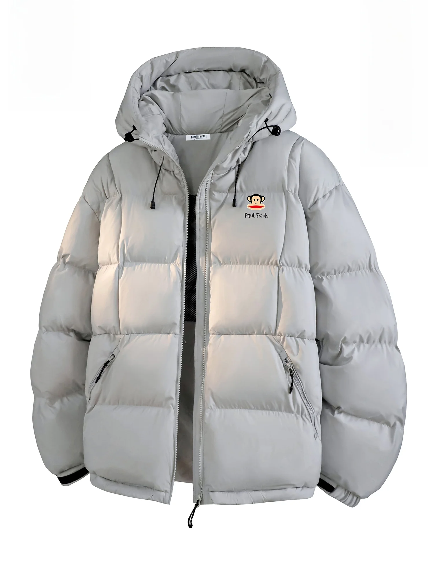 Мужская зимняя теплая свободная куртка Paul Frank Monkey с капюшоном из утолщенного хлопка, на молнии, из полиэстера, с длинными рукавами
Мужская зимняя теплая свободная куртка Paul Frank Monkey с капюшоном из утолщенного хлопка, на молнии, из полиэстера, с длинными рукавами