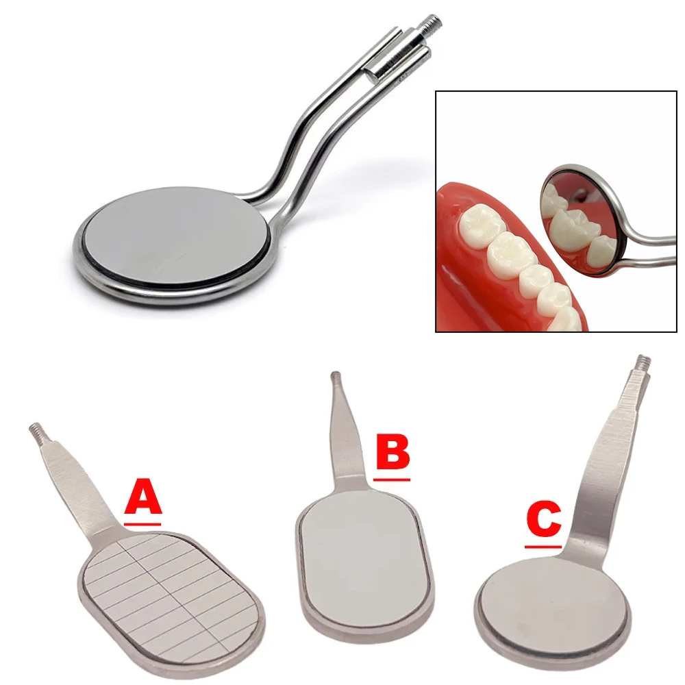 Dental Mouth Mirror Rhodium Coated - Anti Fog Reusable Oral Exam Mirror for Dentist Tools & Dental Clinic
Dental Mouth Mirror Rhodium Coated - Anti Fog Reusable Oral Exam Mirror for Dentist Tools & Dental Clinic