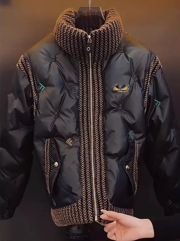 Ele Men's down Jaet White Du Feather Stand Collar Winter Coat Warmth Faionable Thiened PU Fabric Zipper Closure
Ele Men's down Jaet White Du Feather Stand Collar Winter Coat Warmth Faionable Thiened PU Fabric Zipper Closure