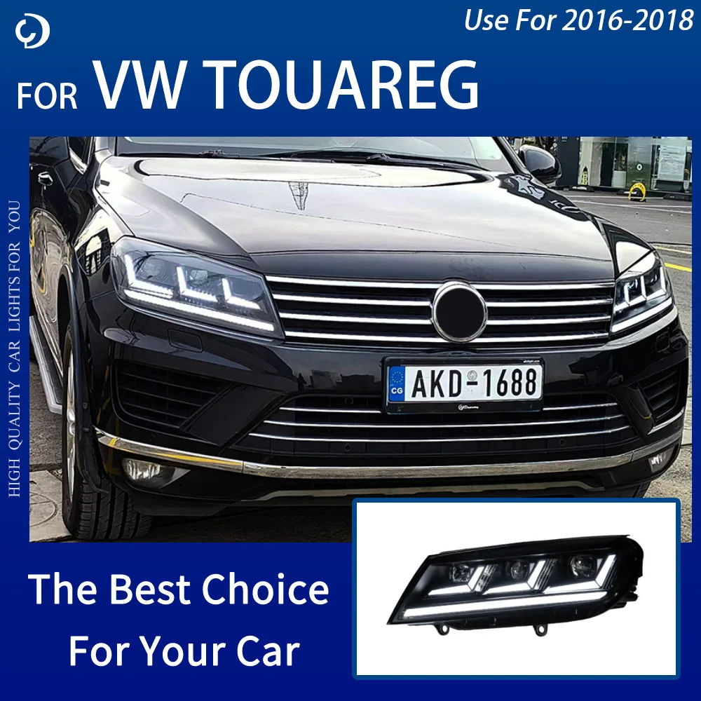 Headlights Use for VW Touareg LED Headlight 2016-2018 Headlights Touareg DRL Turn Signal High Beam All LED Projector Lens
Headlights Use for VW Touareg LED Headlight 2016-2018 Headlights Touareg DRL Turn Signal High Beam All LED Projector Lens