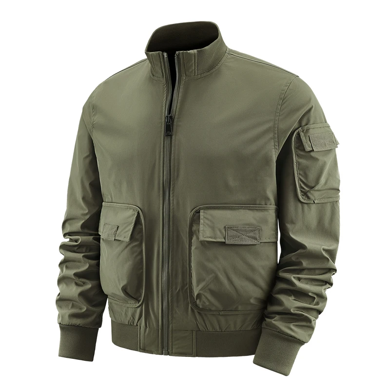Mens Casual Jacket Multi-pocket Flight Jacket Versatile Vintage American Style Baseball New Autumn Winter Thickened Men Clothing
Mens Casual Jacket Multi-pocket Flight Jacket Versatile Vintage American Style Baseball New Autumn Winter Thickened Men Clothing