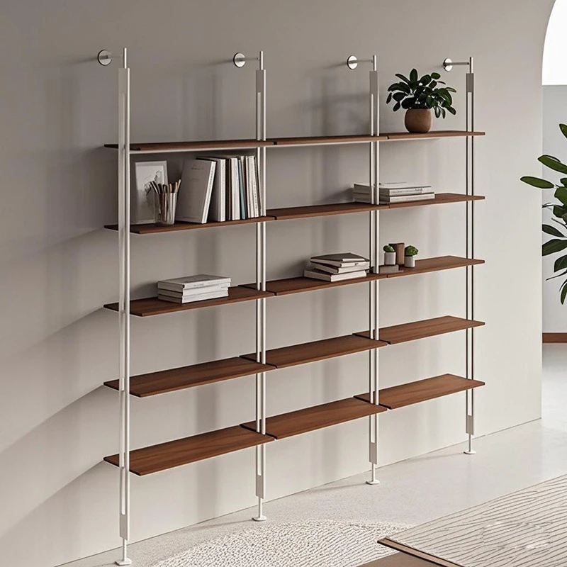 Wrought iron display bookshelf Floor-to-ceiling bookcase Minimalist living room partition rack
Wrought iron display bookshelf Floor-to-ceiling bookcase Minimalist living room partition rack