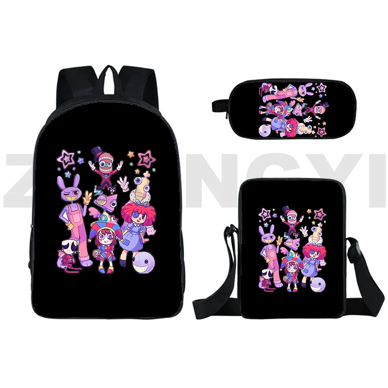 Cute Cartoon The Amazing Digital Circus Backpack Laptop Waterproof Bag Students Schoolbags 3 in 1 Anime Shoulder Bag Pencil Case
Cute Cartoon The Amazing Digital Circus Backpack Laptop Waterproof Bag Students Schoolbags 3 in 1 Anime Shoulder Bag Pencil Case