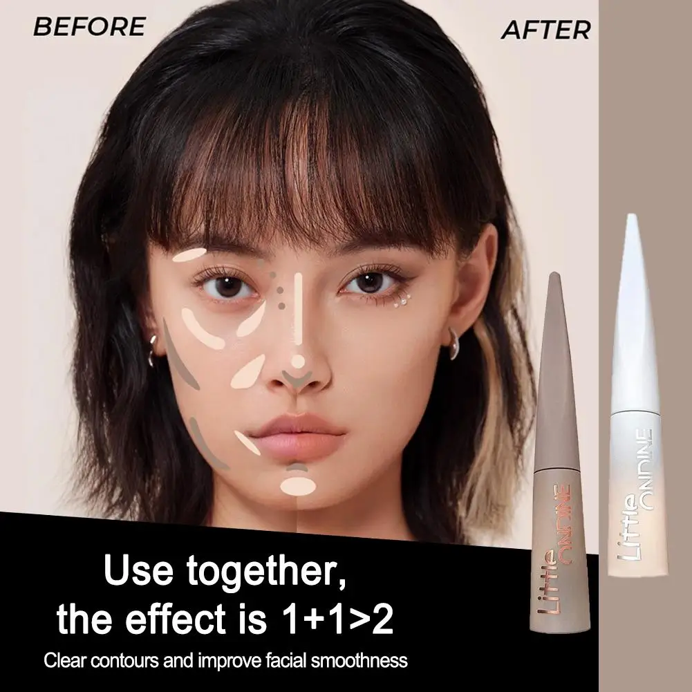 2Colors Highlighter Contouring Fluid Face Brightening Lasting Nose Shadow Shaping Contouring Cosmetics Concealer Long Corre P8O8
2Colors Highlighter Contouring Fluid Face Brightening Lasting Nose Shadow Shaping Contouring Cosmetics Concealer Long Corre P8O8