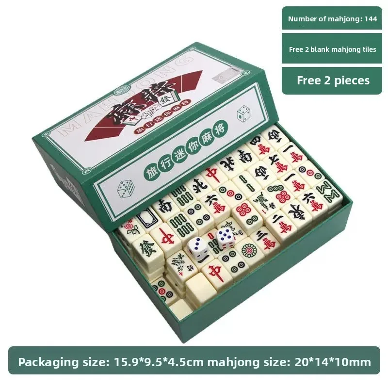 Mini Mahjong Set Portable Travel Chinese Mahjong Tiles Small Hand Crank Game for Family Dorm Party
Mini Mahjong Set Portable Travel Chinese Mahjong Tiles Small Hand Crank Game for Family Dorm Party