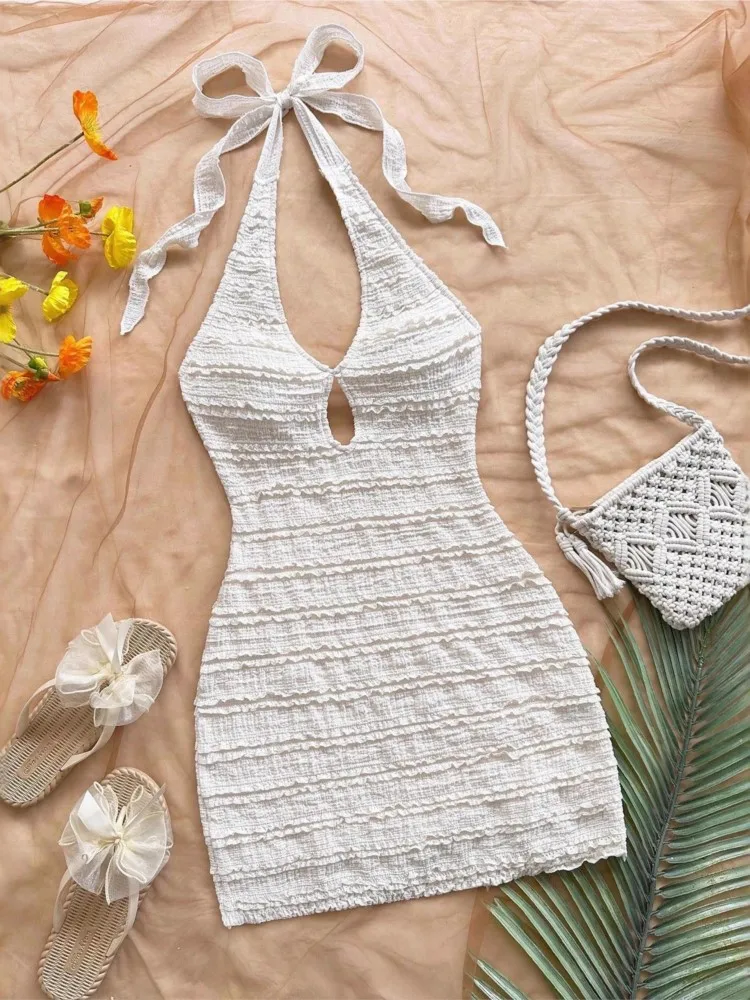 Mini Dress Vestidos Dresses 2025 Woman Women's Clothing French Beachwear Bohemian Casual Holiday Vacation Halter Neck Contrast
Mini Dress Vestidos Dresses 2025 Woman Women's Clothing French Beachwear Bohemian Casual Holiday Vacation Halter Neck Contrast