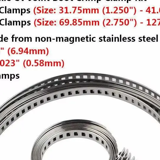 10Pcs Axle CV- Joint Boot Clamp Kit Stainless Steel Driveshaft CV- Boot Clamp Adjustable 32~41mm 70~127mm Car Accessories
10Pcs Axle CV- Joint Boot Clamp Kit Stainless Steel Driveshaft CV- Boot Clamp Adjustable 32~41mm 70~127mm Car Accessories