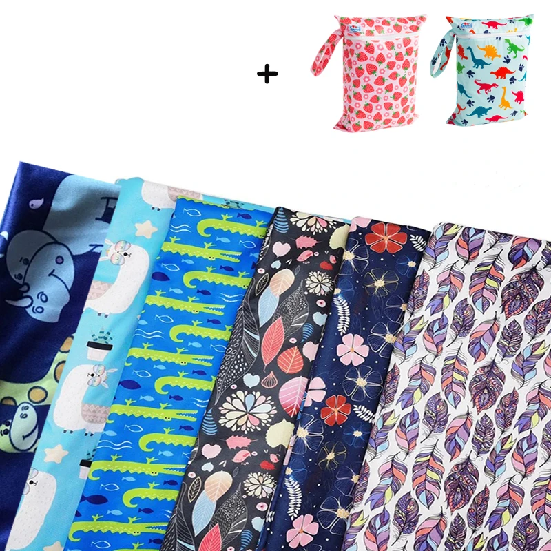 Give 2 Bag Waterproof PUL Printed Fabric Cloth Sewing Quilting For Patchwork Needlework DIY Handmade Diapers For Baby, Kid,Adult
Give 2 Bag Waterproof PUL Printed Fabric Cloth Sewing Quilting For Patchwork Needlework DIY Handmade Diapers For Baby, Kid,Adult