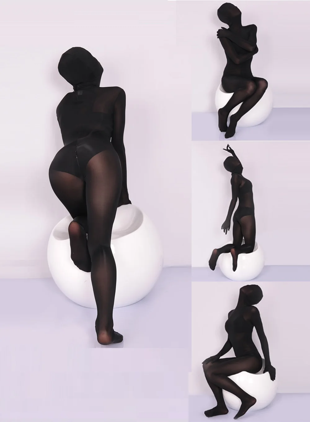 womans High Elastic Jumpsuit Ice Silk Seamless Sexy bodysuit Five finger sleeved Zipper Open Crotch Nightclub Erotic Clothing
womans High Elastic Jumpsuit Ice Silk Seamless Sexy bodysuit Five finger sleeved Zipper Open Crotch Nightclub Erotic Clothing